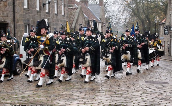 Remembrance Day parade in Aberdeen