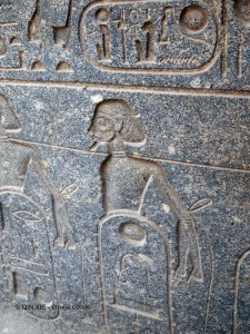 Asian slave hieroglyph, Luxor Temple, Luxor