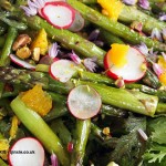 Asparagus salad at Riverord Organics