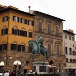 Bronze equestrian statue of Cosimo I, Florence, Italy