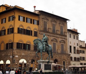 Bronze equestrian statue of Cosimo I, Florence, Italy