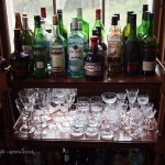 Drinks cabinet at Balfour Castle