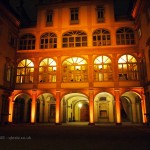 Renaissance building at night, Florence, Italy
