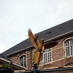 Gas mask angel, Ghent, Belgium