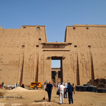 Temple of Horus and the city of Edfu