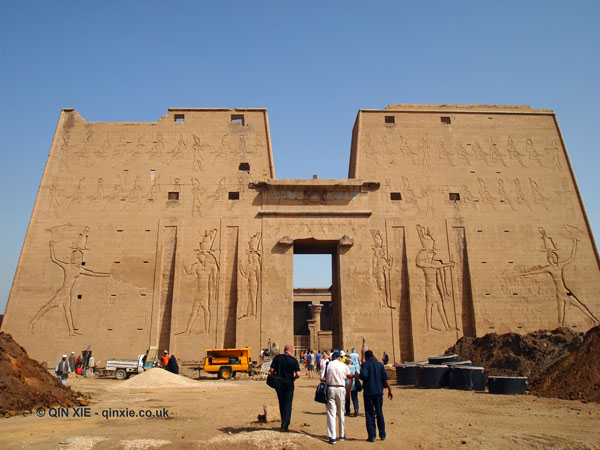 Temple of Horus and the city of Edfu