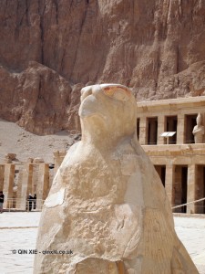 Horus statue, Mortuary Temple of Hatshepsut, Luxor