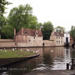 Houses by river, Bruges, Belgium