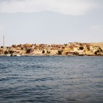 Houses by Philae Temple, Lake Nasser