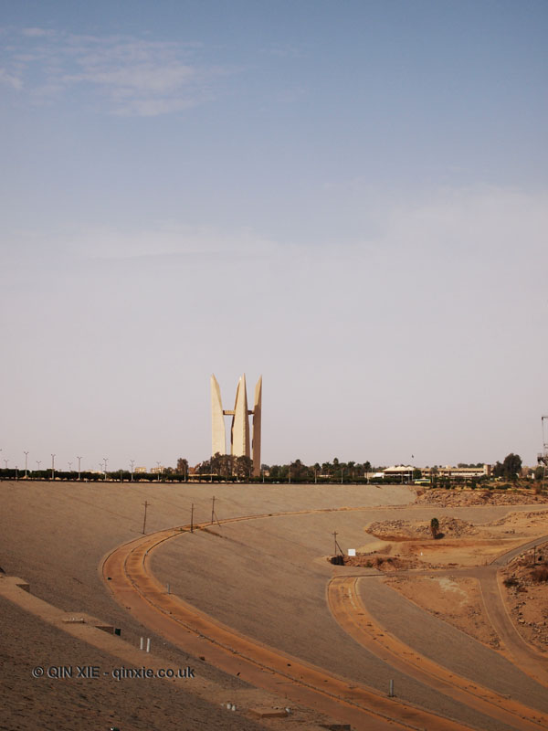 Russian monument at High Dam at Aswan