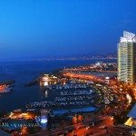 Night view, Beirut, Lebanon
