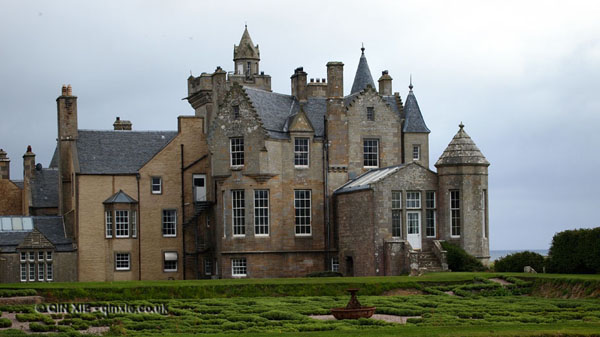 Outside view at Balfour Castle