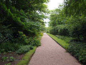 Path in garden at Balfour Castle