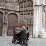 Playing piano, Antwerp, Belgium