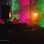 Rainbow warehouse DJ at Vintage Festival, Southbank