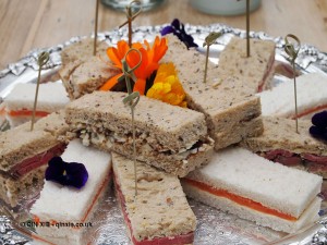 Sandwiches at Balfour Castle