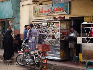 Street food stall, Edfu, Egypt