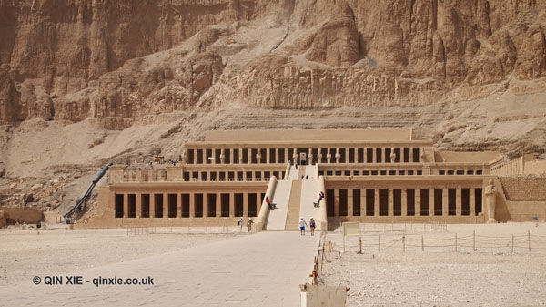 Temple facade, Mortuary Temple of Hatshepsut, Luxor