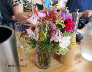 Wild flower arrangement at Riverord Organics