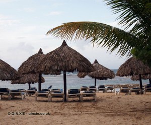 Beach huts, Dominican Republic