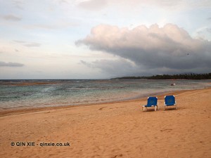 Deck chairs, Dominican Republic