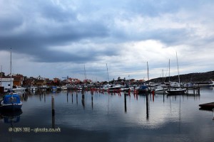 Harbour in Grebbestad in Bohuslan, West Sweden