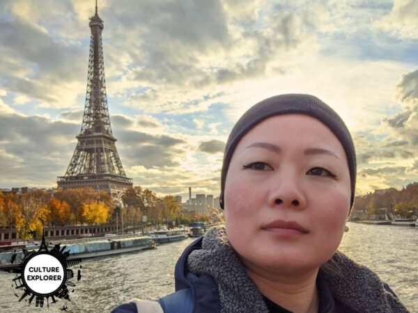 Qin Xie by the Eiffel Tower