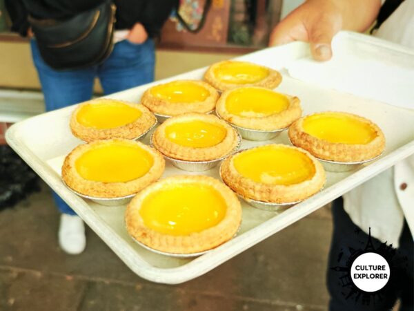 Egg tart in Vancouver Chinatown copyright Qin Xie